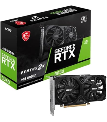 Amazon | MSI GeForce RTX 3050 VENTUS 2X XS 8G OC 2スロット/205mm
